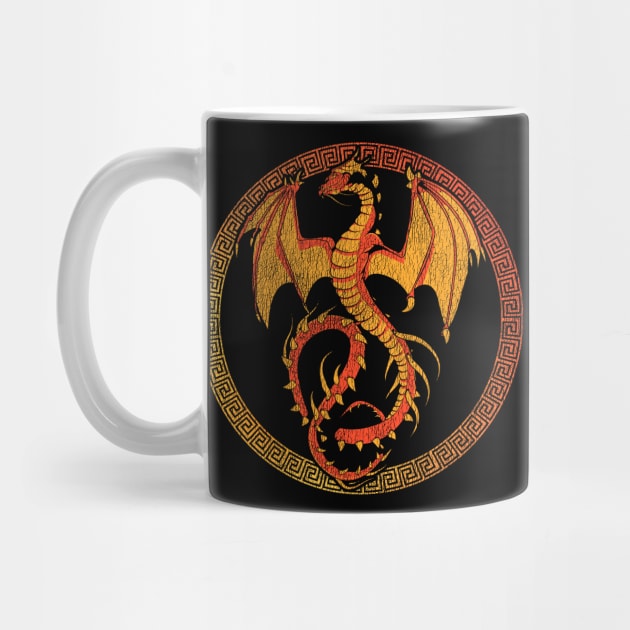 Retro Fantasy Mystical Creature Dragon Dragons by shirtsyoulike